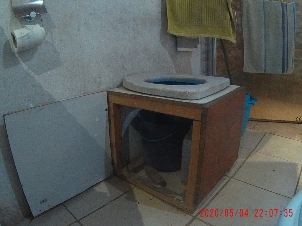 composting toilet, Luz de Tavira, Algarve , Portugal
